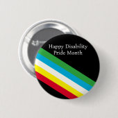 Gelukkige Disability Pride Month Ronde Button 5,7 Cm (Voorkant /achterkant)