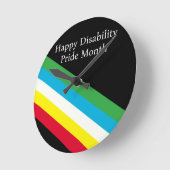 Gelukkige Disability Pride Month Ronde Klok (Hoek)