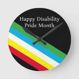Gelukkige Disability Pride Month Ronde Klok