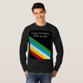 Gelukkige Disability Pride Month T-shirt (Voorkant volledig)