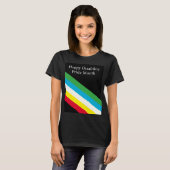 Gelukkige Disability Pride Month T-shirt (Voorkant volledig)