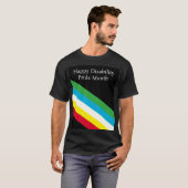 Gelukkige Disability Pride Month T-shirt (Voorkant volledig)