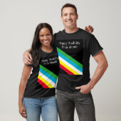 Gelukkige Disability Pride Month T-shirt (Unisex)