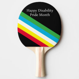 Gelukkige Disability Pride Month Tafeltennisbatje