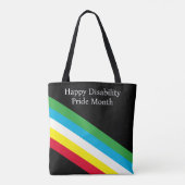 Gelukkige Disability Pride Month Tote Bag (Achterkant)