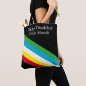Gelukkige Disability Pride Month Tote Bag (Dichtbij)