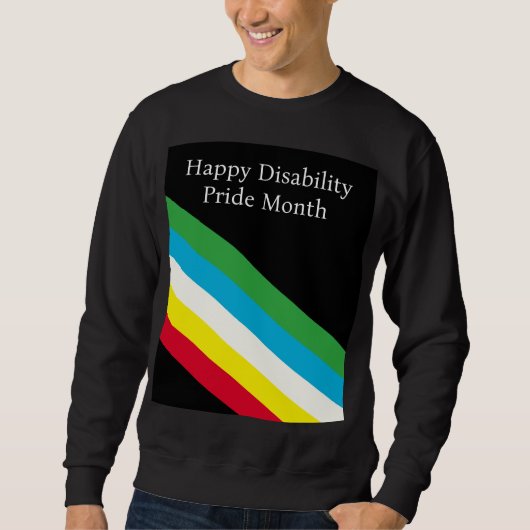 Gelukkige Disability Pride Month Trui (Voorkant)