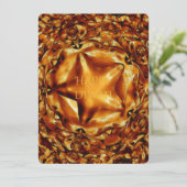 Gelukkige Diwali Bruin Goud Koper Elegante Ster (Staand voorkant)