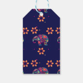 GELUKKIGE DIWALI INDIA INDISCHE OLIFANT MANDALA CADEAULABEL (Achterkant)