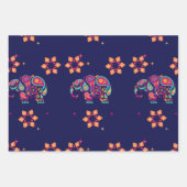 GELUKKIGE DIWALI INDIA INDISCHE OLIFANT MANDALA INPAKPAPIER VEL (Voorkant 2)