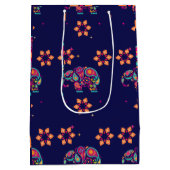 GELUKKIGE DIWALI INDIA INDISCHE OLIFANT MANDALA MEDIUM CADEAUZAKJE (Achterkant)