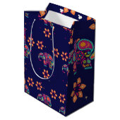 GELUKKIGE DIWALI INDIA INDISCHE OLIFANT MANDALA MEDIUM CADEAUZAKJE (Achterkant Gekanteld)