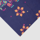 GELUKKIGE DIWALI INDIA INDISCHE OLIFANT MANDALA TISSUEPAPIER (Detail)