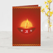 Gelukkige Diwali - Kaart (Gele Bloem)
