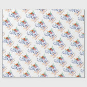 Gelukkige Diwali met Diya en Olifant Cadeaupapier (Vlak)