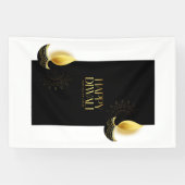 Gelukkige Diwali met Rangoli en Diya Spandoek (Horizontaal)