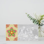 gelukkige diwali rangoli fotokaart (Staand voorkant)