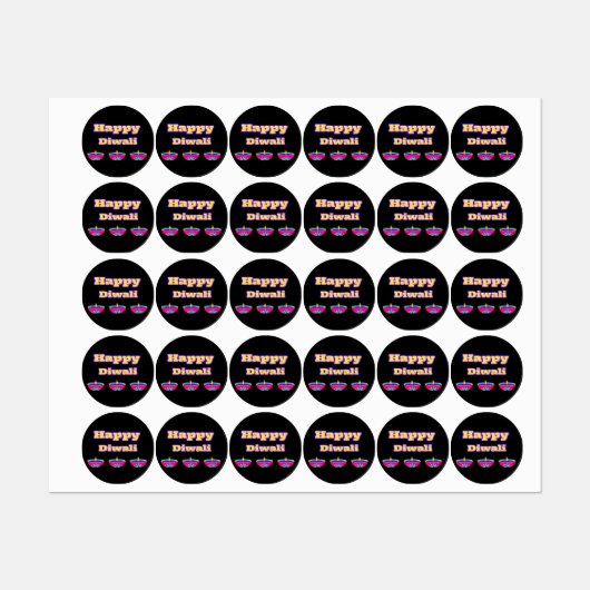 Gelukkige Diwali Stickers ( deze Diwali) (Vel)