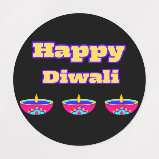 Gelukkige Diwali Stickers ( deze Diwali) (Design 2)