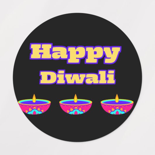 Gelukkige Diwali Stickers ( deze Diwali) (Design 1)