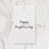 Gelukkige dochters dag si.ple minimaal voeg naam t cadeaulabels (Achterkant)