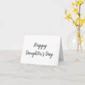 Gelukkige dochters dag si.ple minimaal voeg naam t kaart (Gele Bloem)