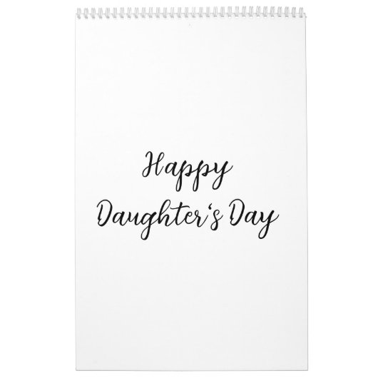 Gelukkige dochters dag si.ple minimaal voeg naam t kalender (Hoes)