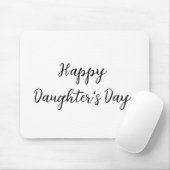 Gelukkige dochters dag si.ple minimaal voeg naam t muismat (Met muis)