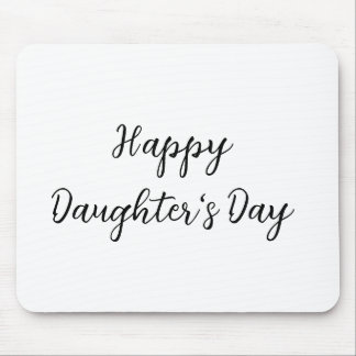 Gelukkige dochters dag si.ple minimaal voeg naam t muismat
