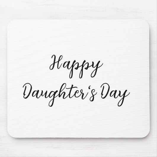 Gelukkige dochters dag si.ple minimaal voeg naam t muismat (Voorkant)