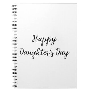 Gelukkige dochters dag si.ple minimaal voeg naam t notitieboek