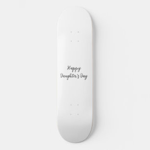 Gelukkige dochters dag si.ple minimaal voeg naam t persoonlijk skateboard