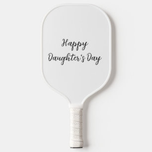 Gelukkige dochters dag si.ple minimaal voeg naam t pickleball paddle