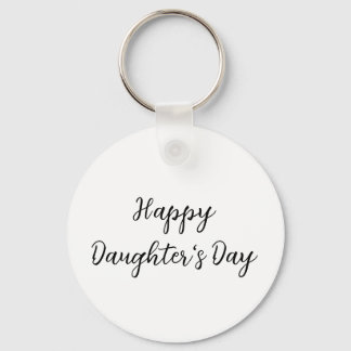 Gelukkige dochters dag si.ple minimaal voeg naam t sleutelhanger