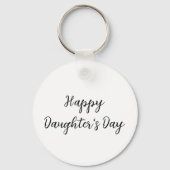 Gelukkige dochters dag si.ple minimaal voeg naam t sleutelhanger (Achterkant)