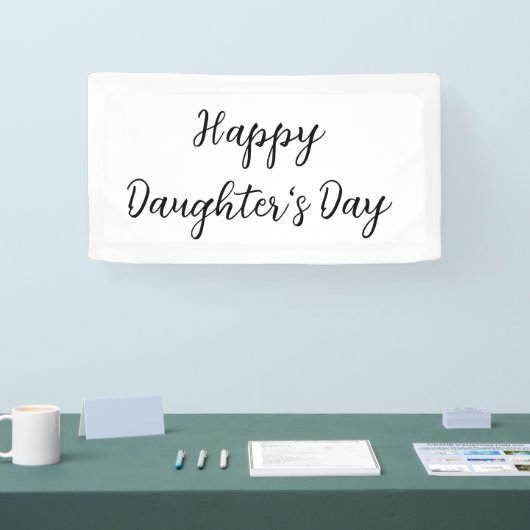 Gelukkige dochters dag si.ple minimaal voeg naam t spandoek (Beurs)