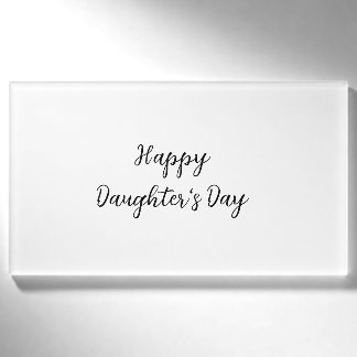 Gelukkige dochtersdag si.ple minimale naamtekst to naambadge