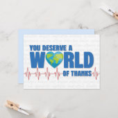 Gelukkige Dokterdag Je verdient een wereld vol dan Kaart (Voorkant / Achterkant in situ)