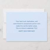Gelukkige Dokterdag Je verdient een wereld vol dan Kaart (Achterkant)