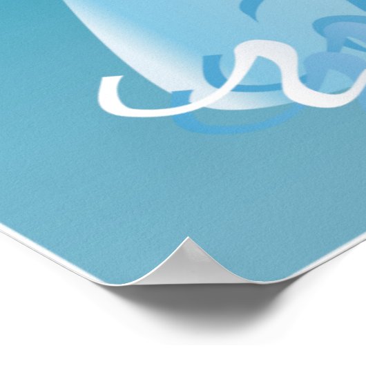 Gelukkige Dolfijn Poster (Hoek)