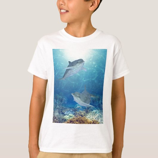 gelukkige dolfijnen t-shirt (Voorkant)