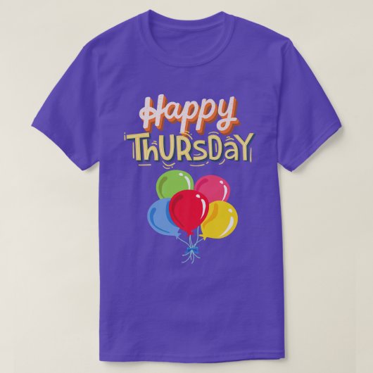 Gelukkige donderdag t-shirt (Design voorkant)