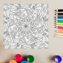 Gelukkige Doodles: Kleurplaat Met Bloemen Voor Kin