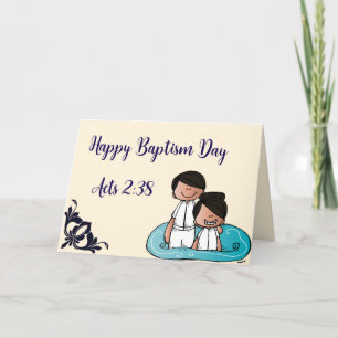 gelukkige doopdag - Handelingen 2:38 Bedankkaart