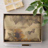 Gelukkige Draaiende Zonnebloemen, Vlinders en Schr Tissuepapier (Geschenk)