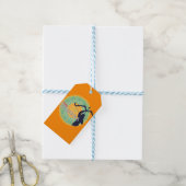 Gelukkige Dussehra Lord Ram met Bow & Arrow Chakra Cadeaulabel (Met Touw)