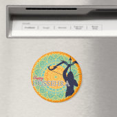 Gelukkige Dussehra Lord Ram met Bow & Arrow Chakra Magneet (Insitu (Vaatwasser))