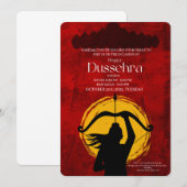 Gelukkige Dussehra-vieringsuitnodiging Kaart (Voorkant / Achterkant)