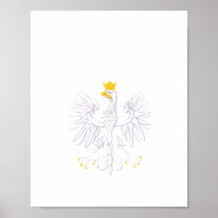 Gelukkige Dyngus-dag 2026 Witte Adelaar Poolse Fee Poster