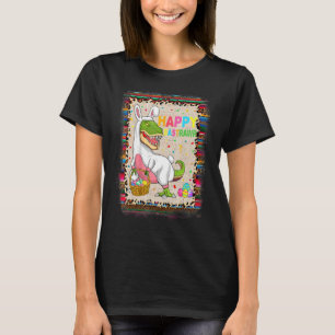Gelukkige Eastrawer Rex Dinosaurus Paashaas Ei Leo T-shirt